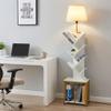 ZEXVIDA 62" Tall Floor Lamp with 8 Tier Bookshelf (Champagne Gold) view 3
