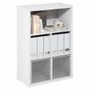 Furinno Cubicle Book Shelf, 5-Cube Bookshelf, Extra Thick Frame Cube Storage Organizer Bookcase with Closed Back, 15.3 x 29.9 x 43.3, for Living Room, Bedroom, Home Office, White view 1