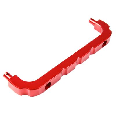 THYTEOVW CNC Aluminum Front Body Roll Cage Brace Support for 1/5 RC Car HPI RV KM Baja 5b(Red)