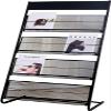 YXEDPBF Floor standing magazine rack Magazine Rack Floor Standing Magazine Holder Metal Brochure Holder For Waiting Room School Multi-purpose display rack view 2
