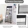 YXEDPBF Floor standing magazine rack Magazine Rack Floor Standing Magazine Holder Metal Brochure Holder For Waiting Room School Multi-purpose display rack view 3