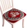 1/2/4 Packs Kitchen Chair Cushion and U Shape Seat Cushion with Ties, 17"x 18" Indoor/Outdoor Non Slip Chair Pad Pillow for Dining Home Room Patio (Red - B, 2packs) view 1