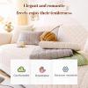 Aphisoft Cozy Quilted Grid Corduroy Thickened Anti-Slip Couch Cover, Simple Striped Corduroy Anti-Scratch Sofa Cover, Universal Furniture Protector for Kid Dog Pet (Matcha, 90 * 160cm/35.4 * 62.9in) view 4