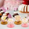 3D Elegant Honeycomb Table Toppers For Decor, Easy Assemble, 9 Pcs Mother'S Day Honeycomb Centerpieces, Happy Mother'S Day Table Embellishments view 4