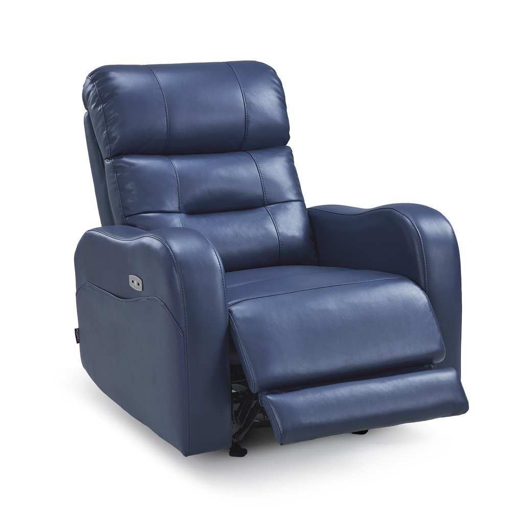 MCombo Triple Motor Rocker Recliner Chair, Infinite Position 6277 (Blue)