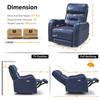 MCombo Triple Motor Rocker Recliner Chair, Infinite Position 6277 (Blue) view 3