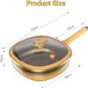 12in Titanium Alloy Non-Stick Pot with Lid, Multi-Purpose Cooking Pan and Wok, Non Stick Frying Pan for Frying, Stewing, Stir-Frying(Pot + Lid) view 3