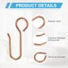 PATIKIL Metal Curtain Track Hooks, 48Pcs S-Shaped Steel Drapery Wire Hook Pins for Ceiling Wall Drape Track Shower Curtains Door Curtains, Rose Gold view 3