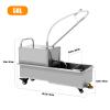 CALLARON Oil Filter Machine, 58l Mobile Fryer Filter Machine, 1l/min Pump Oil Filters Cart, Cooking Oil Filtration System, Commercial Stainless Steel Fryer Oil Cleaner, 550w, 35. 76 X 23. 97 X 15. 33 view 3