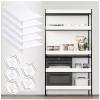 ACJSDGL PVC Faux Wood Wire Rack Covers 39x18x1.6in Removable Wood Pantry Shelves cover0.3 Thicken Wire Shelf Liners for Kitchen Cabinet Protection and Bathroom Storage White view 1