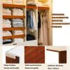 5Pcs Wire Rack Covers for Pantry,47x12x1.6in PVC Covers - Easy Clean Solution for Bathroom & Kitchen Shelving Orange view 4