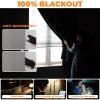 JILRON Adhesive Curtain 100% Blackout No-Drill Easy Install for Bedroom Blinds Light Blocking (Dark Grey-35 W x 48" L-1P) view 3