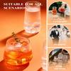BESTSTAR 48 Pack Clear Disposable Ribbed Origami Ripple Plastic Glasses Set view 4