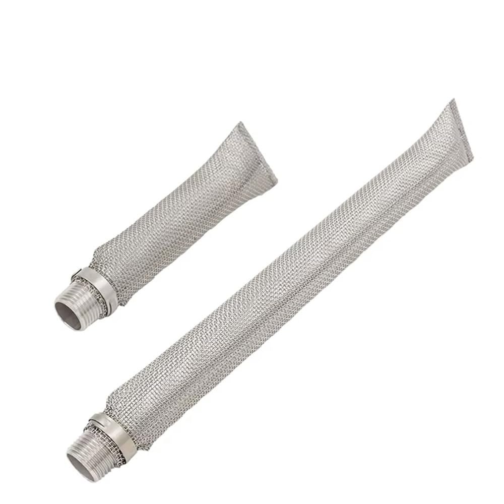 1pc 304 Stainless Steel Hops Filter Screen with 1/2" Male NPT Fitting - 16 Mesh for Homebrew Kettle & Mash Tun (12 inch)(12 inch)