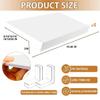 40x16 White Farmhouse Wire Shelf Covers 4-Pack, Rustic Shelving Liners, for Pantry Closet Utility Room, Decorative Panel view 2