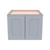HCIOAN Solid Wood Wall Cabinet,Shaker Style Wall-Mounted Kitchen Storage Cabinet with Soft-Close Doors, RTA Pantry Organizer for Bathroom, Garage, Laundry (Grey, 33" W x 24" D x 18" H) view 3