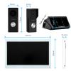 KeonBell Smart Video doorbell intercom System videophone for Home with 10.1 inch Big Touch Screen, 1080p Night Vision doorbell Camera with Monitor, Tuya APP, Talk, Video Recording, Unlock, Playback view 3