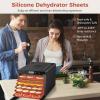 6 Pcs Silicone Dehydrator Sheets, 13.8x13.8" Dehydrator Trays with Edges, Reusable & Non-stick Mats, Heat-resistant Square Tray Liners view 2