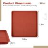 6 Pcs Silicone Dehydrator Sheets, 13.8x13.8" Dehydrator Trays with Edges, Reusable & Non-stick Mats, Heat-resistant Square Tray Liners view 4