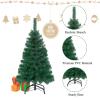 Artificial Christmas Tree Tabletop Christmas TreeMini Xmas Pine Tree,with Stable Basefor Party Supplies Indoor Outdoor Holiday Home Decoration(Green,3FT) view 2