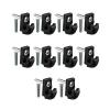 BUBEFSKD Screw Hooks Christmas Light Strips Hanging Hook Set Heavy Duty for Stable Load Bearing & Multifunction Application Ceiling view 4