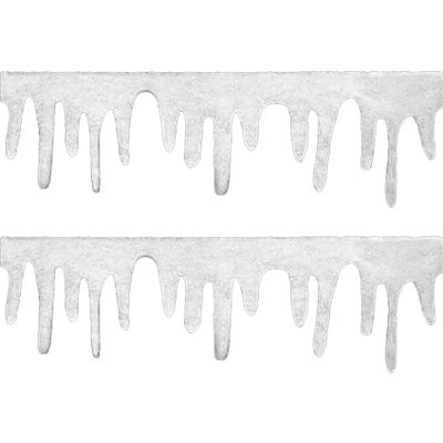 Veesper 2Pcs Snow Blanket 47x14 Inch DIY Artificial Winter Decoration Easy to Cut Christmas Village Display Mantle Table Fireplace Window Holiday Wonderland Decor