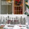 Veesper 2Pcs Snow Blanket 47x14 Inch DIY Artificial Winter Decoration Easy to Cut Christmas Village Display Mantle Table Fireplace Window Holiday Wonderland Decor view 2
