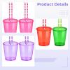 byepica Shot Glasses Necklaces 36 Pcs, Hanging Loops Beads Plastic Party Pack with Shot Glasses, Bulk Christmas Halloween St. Patrick's Day Parties Colorful view 3