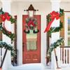 ZJchao Christmas Door Wreath Festive 50x60cm Xmas Garland with Built-in Hanger, Fit for Front Door, Window, Wall, Party & Hotel Welcome Decoration view 3