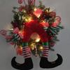 ZJchao Christmas Door Wreath Festive 50x60cm Xmas Garland with Built-in Hanger, Fit for Front Door, Window, Wall, Party & Hotel Welcome Decoration view 4