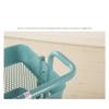 JIQHOHX Movable Trolleys, Service Storage Hand Trucks, Beauty Trolley,Three Floors with Armrests Carbon Steel Dedicated Hand Cart,Kitchen Household Drainable Shelf Storage LUE view 4