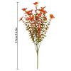 15 Bundles Silk Waterproof UV Resistant Autumn Faux Mums for Outdoor Planters,Realistic Fall Faux Flowers for Indoor Outside Yard Balcony Planter view 3