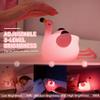 Flamingo Night Light for Kids, Rechargeable Lamp for Girls Room Decor view 3