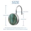 12 Pieces Rustic Distressed Teal Green Barn Wood P Shower Curtain Hooks Rings, Stainless Steel Shower Hook Hanger Rings for Bathroom Living Room Bedroom Home Decor view 3