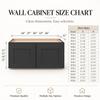 HCIOAN Solid Wood Wall-Mounted Cabinet, Shaker Style Storage Cabinet with Soft-Close Hinges, Premium Plywood for Kitchen, Bathroom, Laundry, or Office (Charcoal Black, 30" W x 12" D x 18" H) view 3