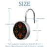Set of 12 Art Retro Ethnic Pattern (5) Shower Curtain Hooks Rings, Double Glide Shower Hooks for Bathroom Shower Rods Curtains view 3