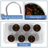 Set of 12 Art Retro Ethnic Pattern (5) Shower Curtain Hooks Rings, Double Glide Shower Hooks for Bathroom Shower Rods Curtains view 4