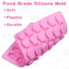 2 Pcs Mini Fish Shaped Mold, 36 Cavity Non-Stick Fish Silicone Mold Mini Ice Cube Trays for Baking and Homemade Treats, Candy, Biscuits, Ice Cubes, Chocolate view 3