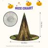 DWVTSLH Thick Tree Halloween Witch Hat 2 PCS Witch Costume Accessories Wizard Hats for Halloween Party Supplies view 3