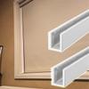 Elitix U Shape Window Light Blocker/Side Light Tracks, Side Channels - Original Light Blocking Strips, Heat Decorative Lighting Channels(White,91.4cm/36inch) view 1