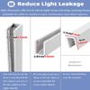 Elitix U Shape Window Light Blocker/Side Light Tracks, Side Channels - Original Light Blocking Strips, Heat Decorative Lighting Channels(White,91.4cm/36inch) view 3