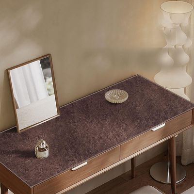 Leather Dresser Table Runner 14 15 in Wide, Textured Anti-Slip Tablecloth/Tea Mat, Modern Heat-Resistant Kitchen Dinner Mat for Home Decor/Dining Room(14x86in)