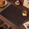 Leather Dresser Table Runner 14 15 in Wide, Textured Anti-Slip Tablecloth/Tea Mat, Modern Heat-Resistant Kitchen Dinner Mat for Home Decor/Dining Room(14x86in) view 2