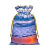 MYHSZTAH Beach Sunset Ocean Waves Print Charming Christmas Gift Bag,Mini Drawstring Pouch,Perfect For Festive Occasions view 2
