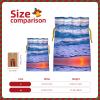 MYHSZTAH Beach Sunset Ocean Waves Print Charming Christmas Gift Bag,Mini Drawstring Pouch,Perfect For Festive Occasions view 4