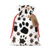 KOPUUYRD Animal Paw Prints Print Charming Gift Bag,Cloth Bags With Drawstrings,For Festive Occasions Everyday Use view 1