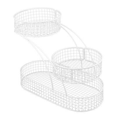 3 Layer Fruit Basket Bread Basket Vegetable Rack Kitchen Countertop Organizer 15.75x7.87x12.60 inch