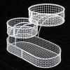 3 Layer Fruit Basket Bread Basket Vegetable Rack Kitchen Countertop Organizer 15.75x7.87x12.60 inch view 2