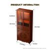 Bamboo Meditation Altar Table with Storage - Buddhist Shrine Cabinet for Home Use, Dual-Mode Drawer Puja Table for Incense & Offerings, Compact Mandir Cabinet Desig Deluxe Edition 20.8"Lx 13"W x 67"H view 3