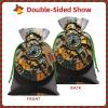 UUIKLPOL Clock Art Print Stylish Christmas Gift Bag,Reusable Holiday Gift Bags,For Jewelry And Party Favors view 3